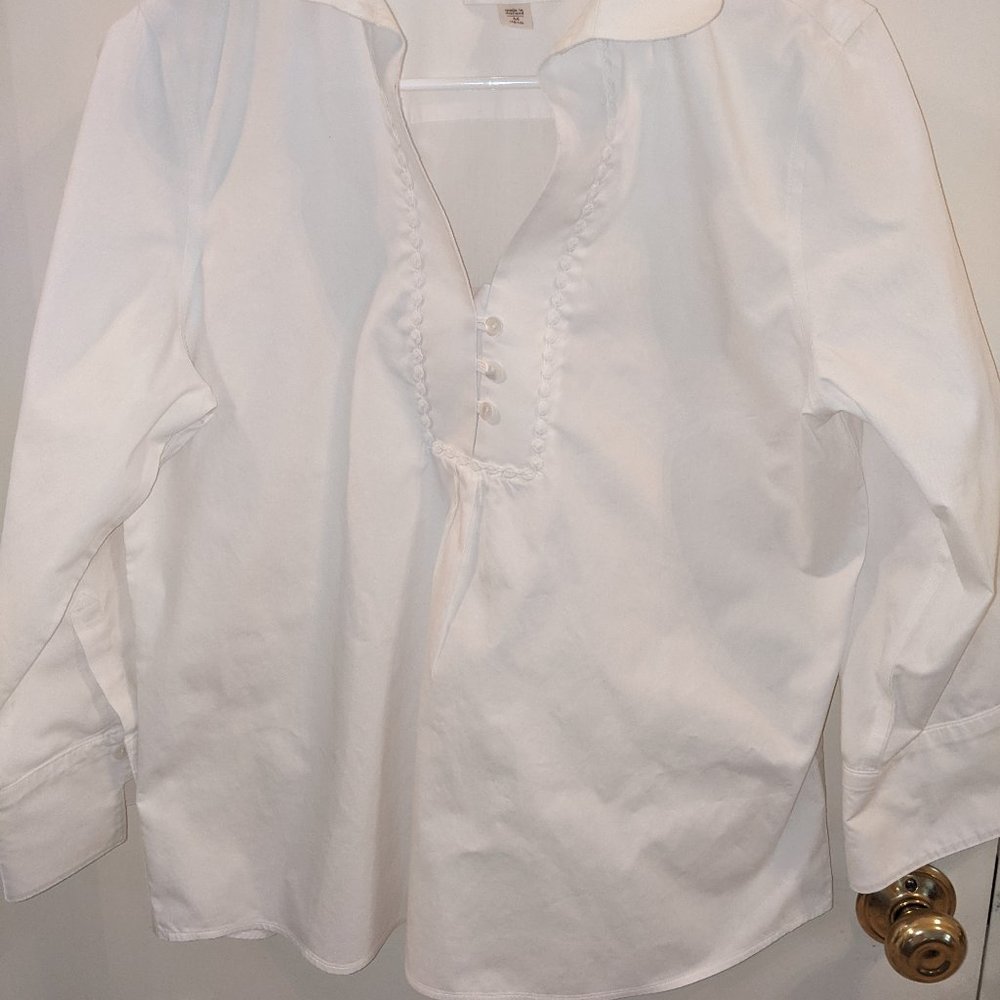 Coldwater creek white blouse medium